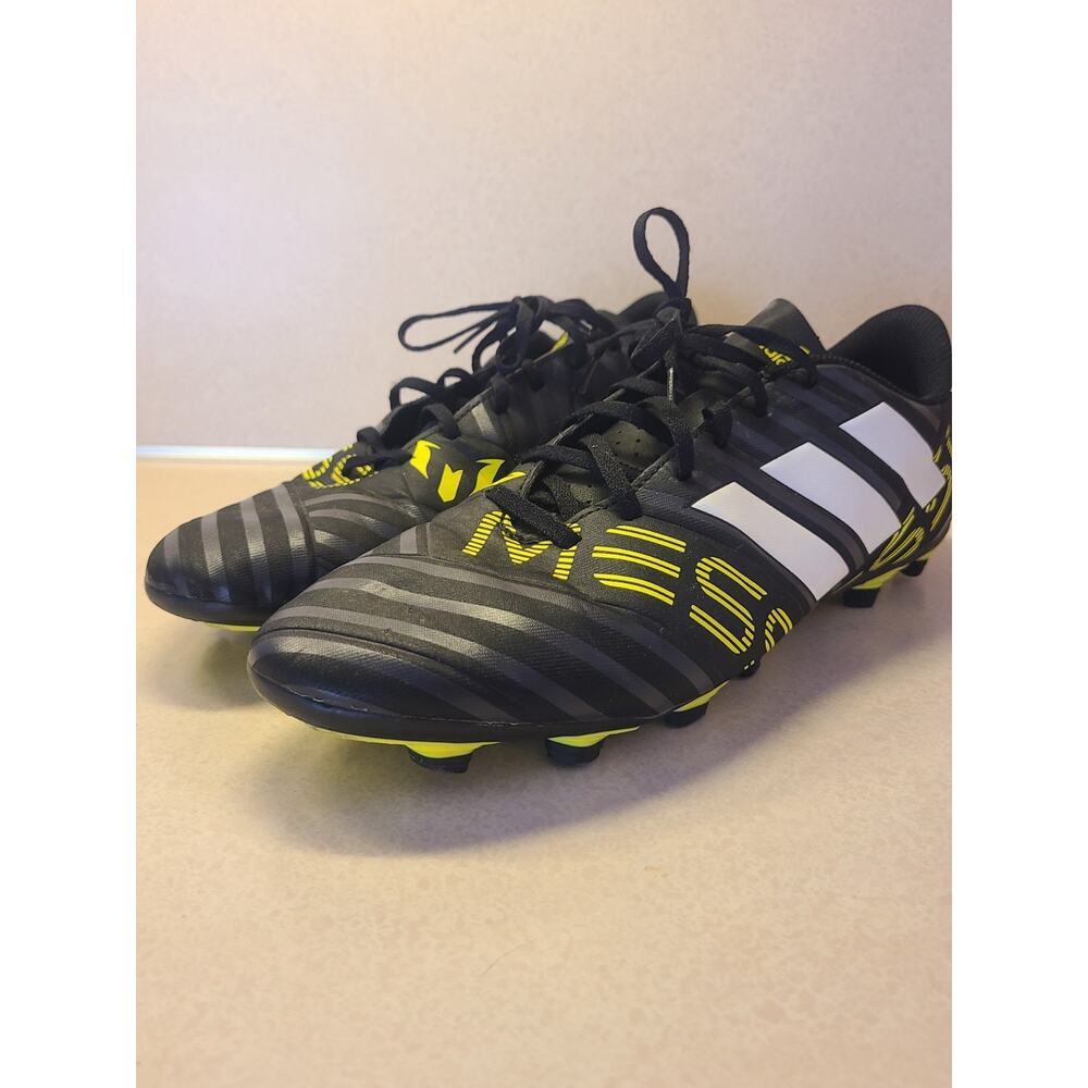 Adidas Nemeziz Messi 17.4 FXG 'Black Solar Yellow' Soccer Cleats Size 11.5